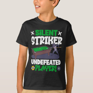 Silent Striker - Billiards And Cat  T-Shirt