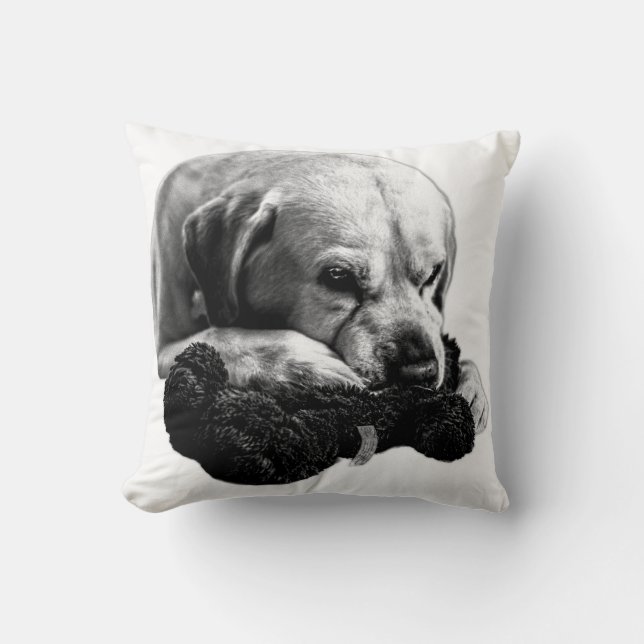 Silent Triumph Throw Pillow (Front)