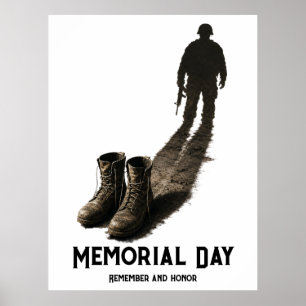 Silent Valour – Memorial Day Tribute Soldier Shado Poster