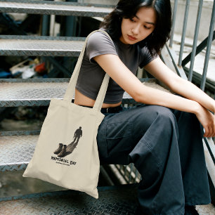 Silent Valour – Memorial Day Tribute Soldier Shado Tote Bag