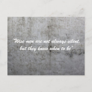 Silent Wall Postcard