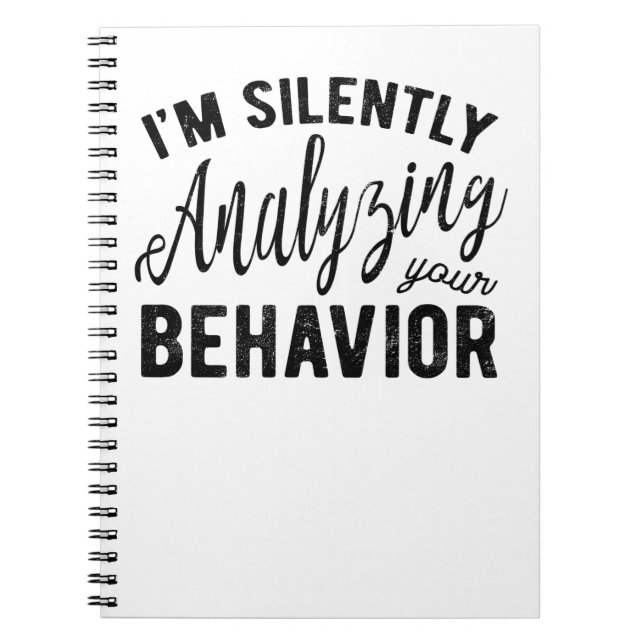 Silently Analyzing Your Behaviour Notebook (Front)