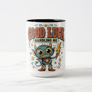 Silently Becoming Inspirational Typography Botanic Two-Tone Coffee Mug