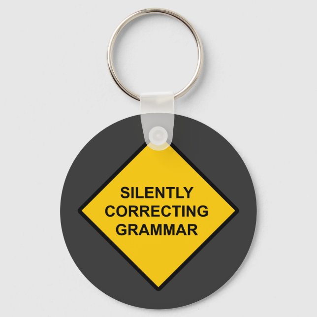 Silently Correcting Grammar Keychain (Front)