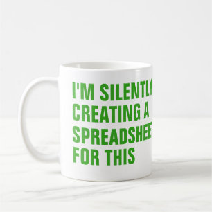 Silently creating a Spreadsheet for this Coffee Mug