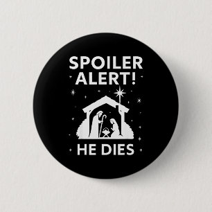 Siler Christmas Nativity Scene Funny Christian Slo 2 Inch Round Button