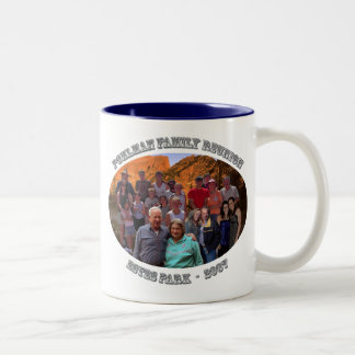 siler_flatten oval_rocky_mountain, Happy 50th!,... Two-Tone Coffee Mug