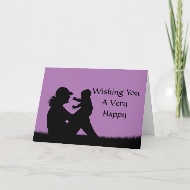Silhouette 1st Mother's Day Card (Front)