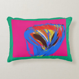 Silhouette and Colors Accent Pillow