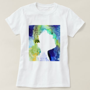 Silhouette art abstract watercolor T-Shirt