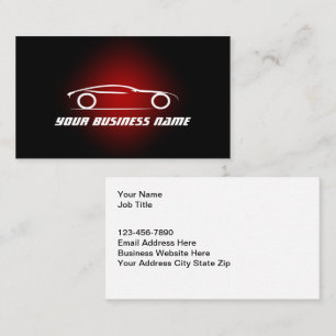 silhouette Automotive Cartes de visite Design