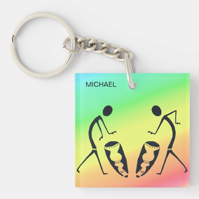 Silhouette Awesome Celebration of Colours Keychain (Front)
