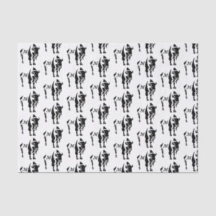 Silhouette Black Buffalo Tissue Paper