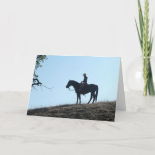 Silhouette - Blank Greeting Card