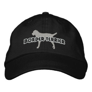 Silhouette Border Terrier Embroidered Hat