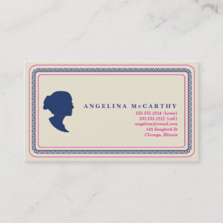 silhouette calling card