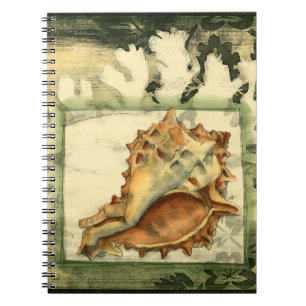 Silhouette Conch Shell Notebook