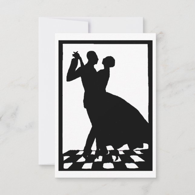 silhouette couple dancing in the dark (Front)