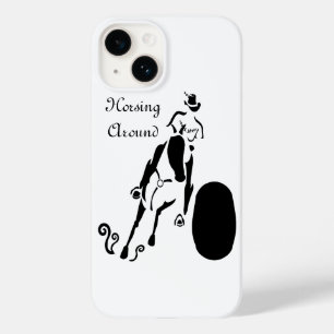 Silhouette Cowgirl Barrel Racing Case-Mate iPhone 14 Case