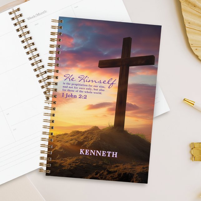 Silhouette Cross Scripture Verse Personalized Planner (Creator Uploaded)