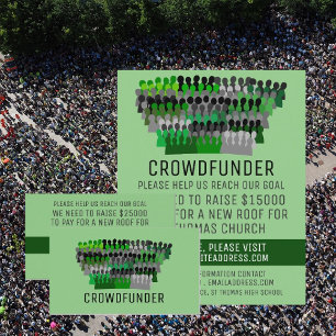 Silhouette Crowd Design, Crowdfunder, Crowdfunding Flyer