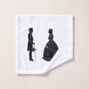 silhouette d'abraham lincoln et de mary todd linco