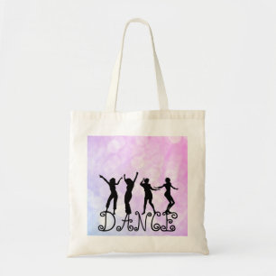 Silhouette Dancers Bokeh Dance Tote Bag
