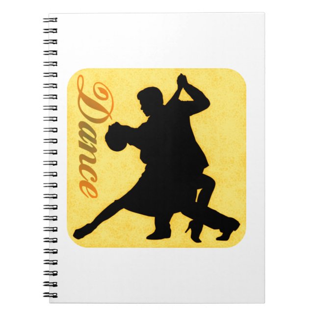 Silhouette Dancing Couple Notebook (Front)