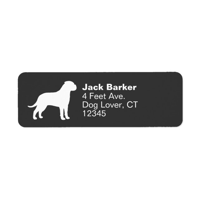 Silhouette de Bullmastiff (Devant)
