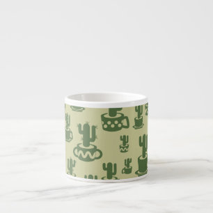 Silhouette de cactus succulent en tasses et pots