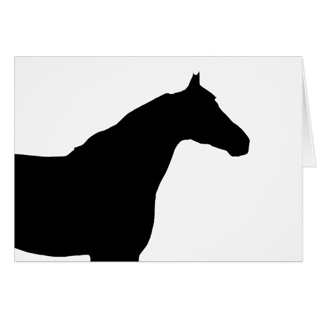 Silhouette de cheval (Devant horizontal)