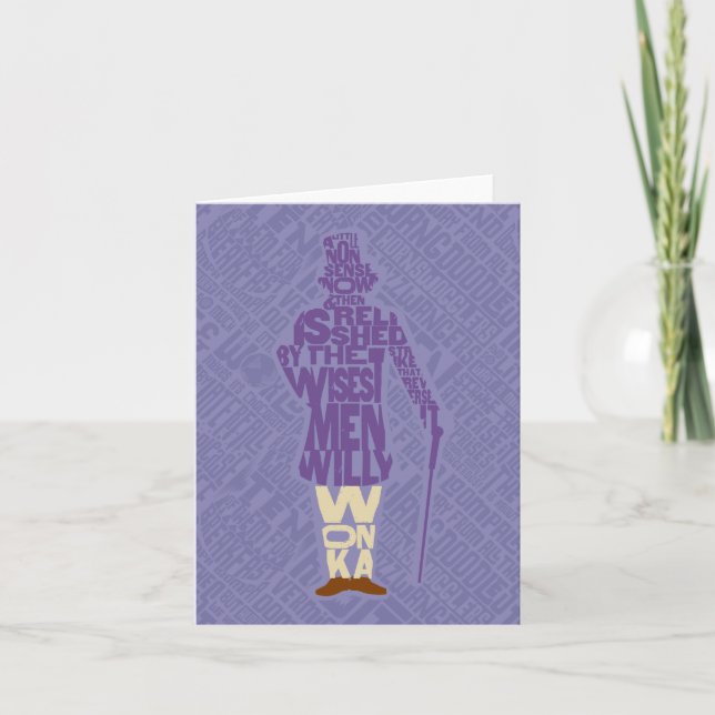Silhouette de citation de Willy Wonka (Devant)