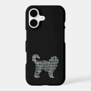Silhouette de Cockapoo Grille Jaune & Noir