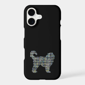 Silhouette de Cockapoo Grille Jaune & Noir