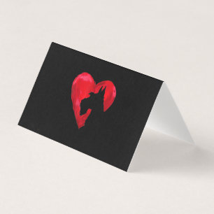 Silhouette de cœur de Schnauzer Saint-Valentin Amo