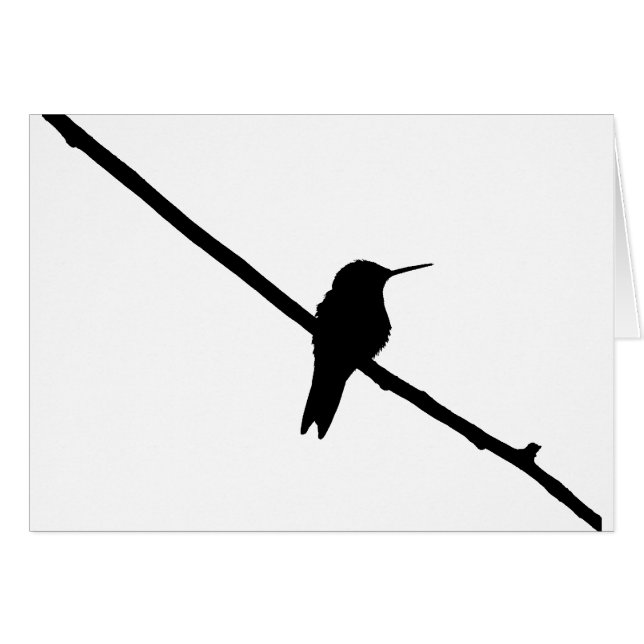 Silhouette de colibri (Devant horizontal)
