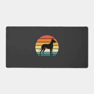 Silhouette de Grand Danois Rétro Coucher de Soleil