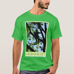 Silhouette de grimpeur d'arbre : T-shirt