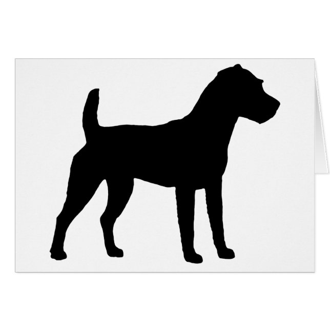 Silhouette de Jack Russell Terrier (Devant horizontal)