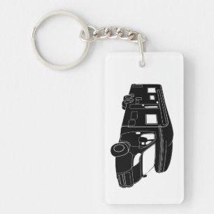 Silhouette de la classe C Motorhome sur le porte -