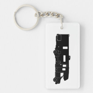 Silhouette de la classe C Motorhome sur le porte -