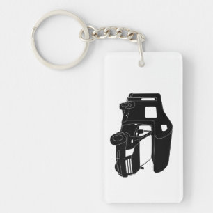 Silhouette de la classe C Motorhome sur le porte -