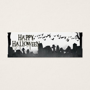 Silhouette de la scène du cimetière d'Halloween