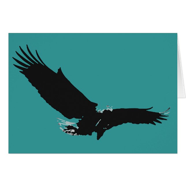 Silhouette de l'aigle d'atterrissage (Devant horizontal)