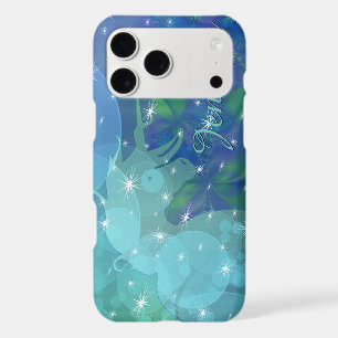 Silhouette de licorne fluide (bleu/vert avec étoil