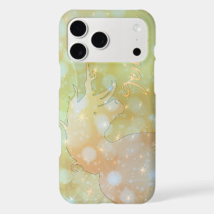 Silhouette de licorne fluide (étoiles jaunes brume