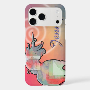 Silhouette de licorne fluide (rose)