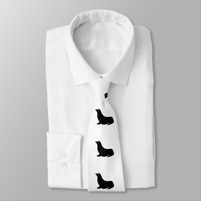 Silhouette de Lion de mer - Cravate (Attaché)