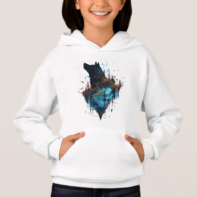 silhouette de loup (Devant)