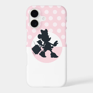 Silhouette de Minnie Mouse faisant des courses